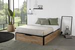 Studentská postel Brooklyn s úložným prostorem oak black