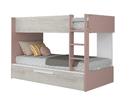 Dětská patrová postel s přistýlkou - Cascina Antique pink