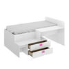 Kompaktní dětská postel Chic, white-pink