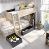 Patrová postel Move graphit, oak - dva způsoby sestavení