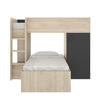 Patrová postel Move graphit, oak - dva způsoby sestavení