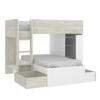 Patrová postel Move white, grey oak - dva způsoby sestavení