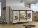 Dětská postel ve tvaru domečku House -B, white-natural