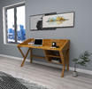 Designový psací stůl z masívu Snow yellow oak