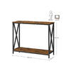 Odkládací stolek v industriálním designu LNT brown