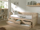 Dětská postel Fritz dostupná také v přírodním provedení