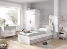 Dětská postel s přistýlkou Boreal grey