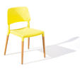 Jídelní židle Tilde ve žlutém provedení