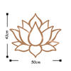 Dekorace na zeď kovová Lotus Flower gold