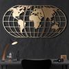 Obraz na stěnu World Map Globe - Gold