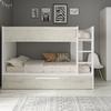 Dětská patrová postel s přistýlkou Cascina - white