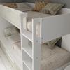Dětská patrová postel s přistýlkou Cascina - white