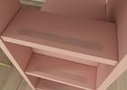 Patrová postel pro tři s šatní skříní Multi antique pink