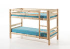 Patrová postel v tradičním přírodním provedení