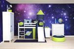 Návrh dětského pokoje Space pro menší děti