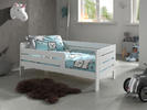 Dětská postel pro předškoláka Toddi peu white k dispozici i bez šuplíku