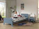 Dětská postel modrá s nočním stolkem Winny