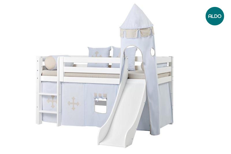 Dětská postel z masivu s věží Fairytale Knight
