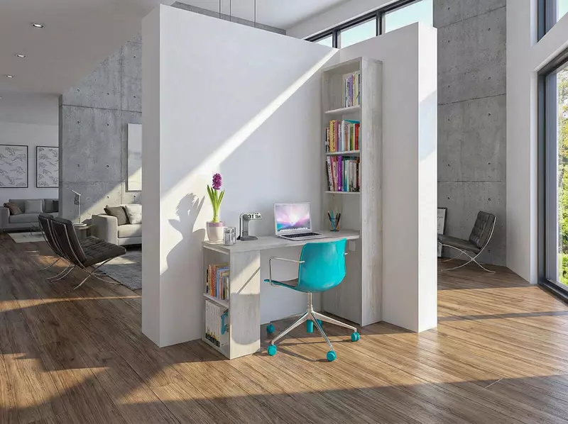 Komoda do kanceláře Mety navazuje odstínem a designem na psací stůl s regálem  Whitney