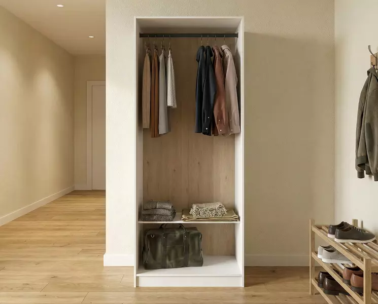 Otevřená šatní skříň Modulix basic