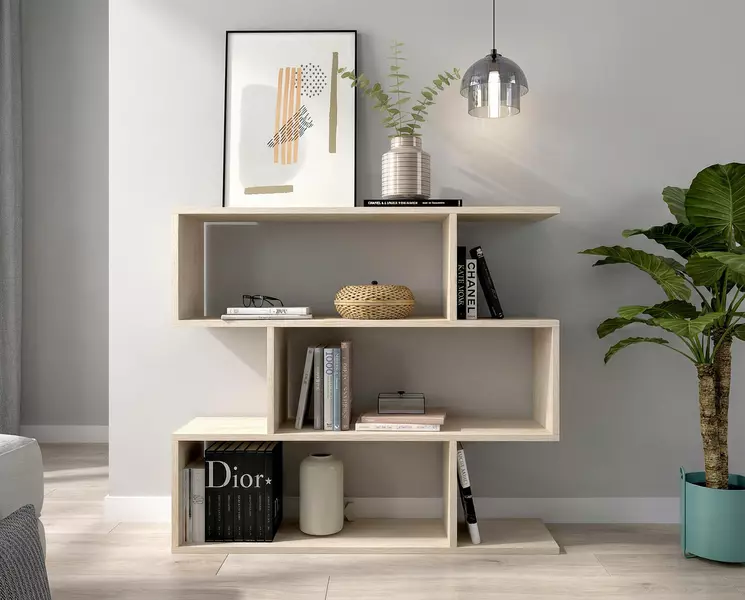 Designový regál Lis Baja oak, další dostupný odstín