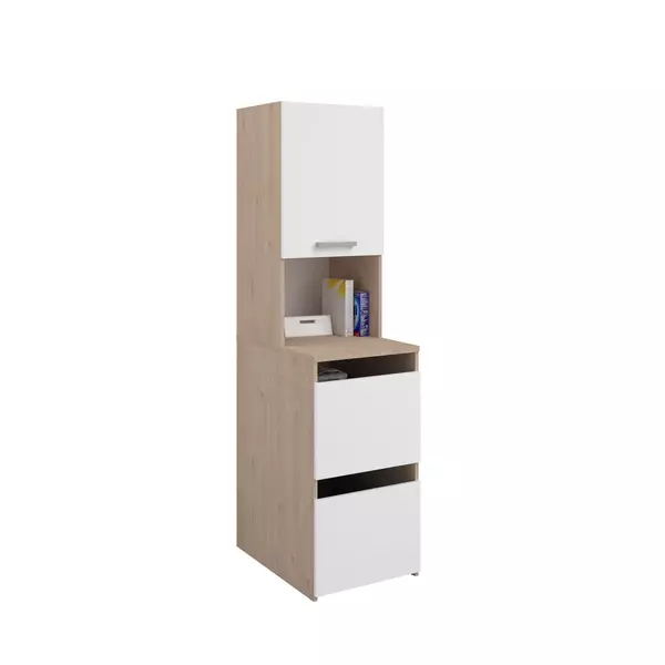 Koupelnová skříňka Laundry tall nabízí zavřený úložný prostor