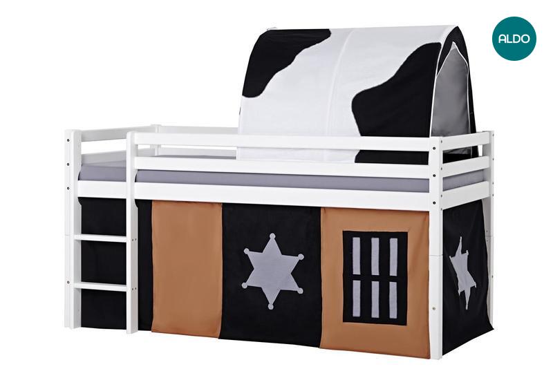 Dětská postel z masivu s baldachýnem Cowboy-Basic-A9-1