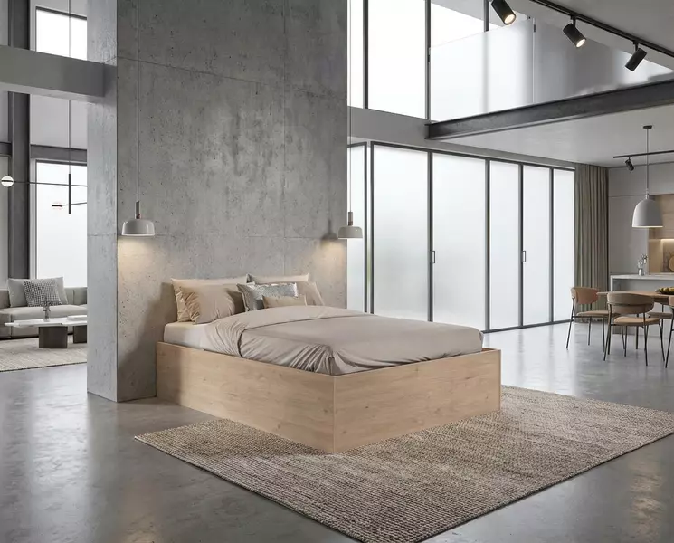 Postel 160 Luka je vhodná i do velmi moderního typu interiéru