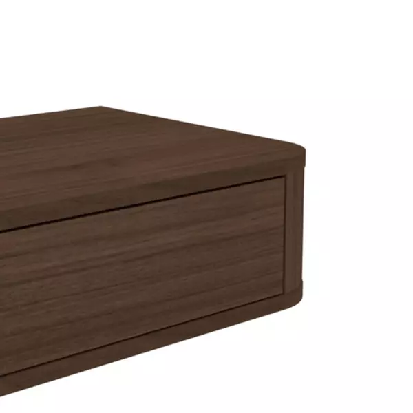 Toaletní stolek Mousse dark má zakulacené hrany
