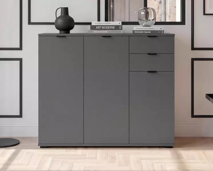 Komoda antracit multifunkční Amali