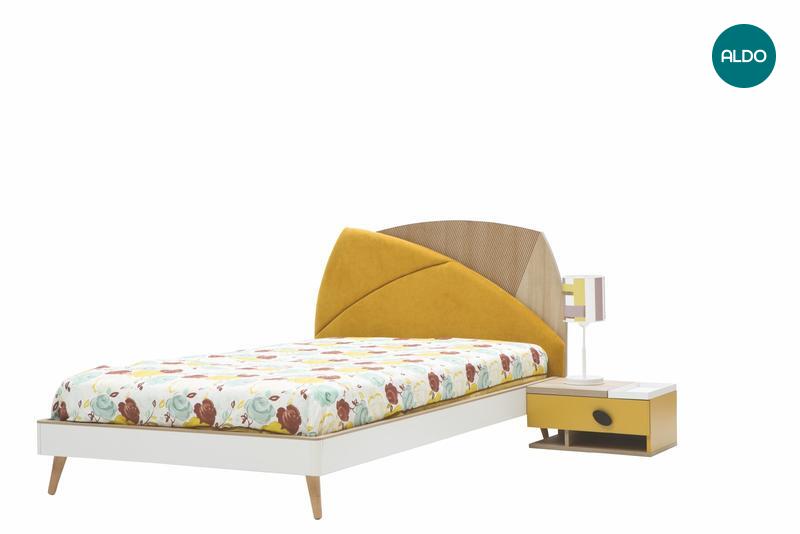 Dětská postel s nočním stolkem New Land 120x200 cm
