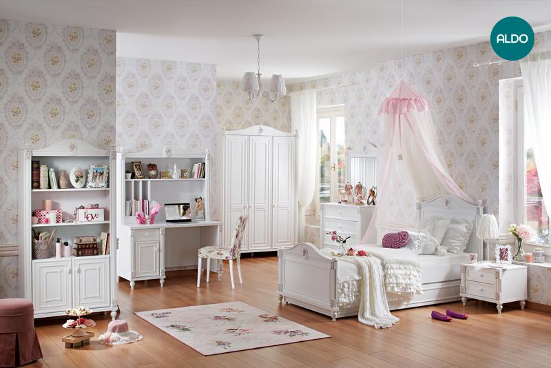 Dětský pokoj pro holku v rustikálním designu Rose