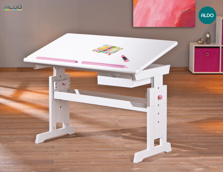 Dětský psací stůl z masivu Baru 40100500-R