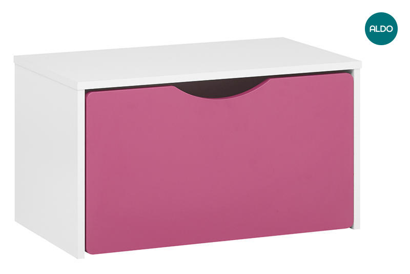 Dětská skříňka, úložný box Tolga-pink