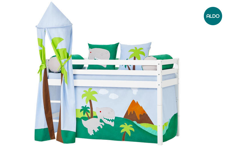 Dětská postel s věží Dinosaurus II