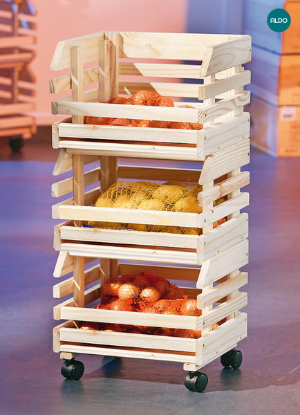 Rozkládací dřevěné boxy Fruits 60100400