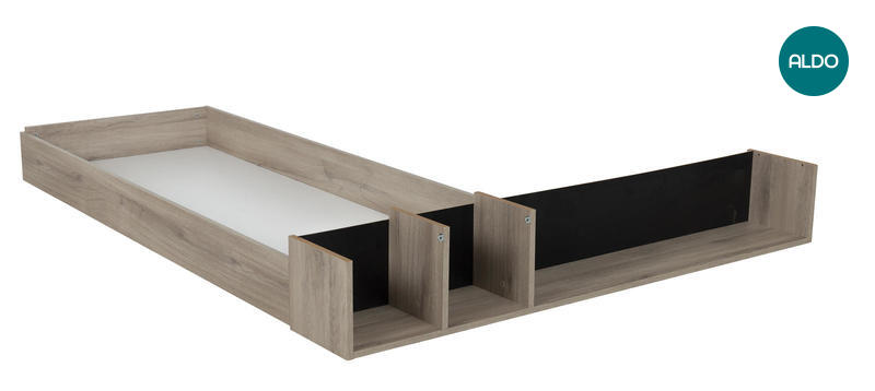 Zásuvka pod postel (160x200) s poličkami Castel