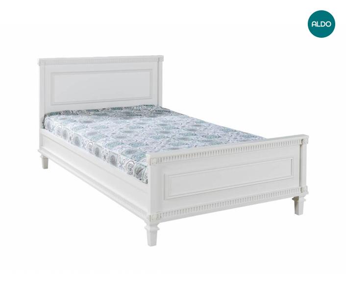 Bílá dětská postel 100x200 v rustikálním stylu Hazeran