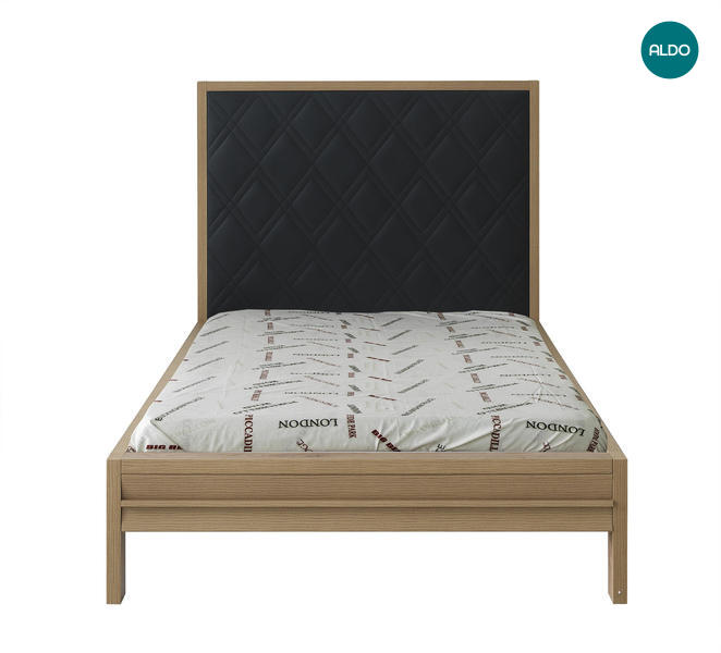 Designová postel s anthracitovým čelem Harmony 100x200 cm