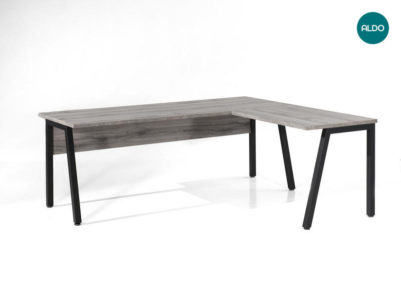 Rohový kancelářský stůl Pronto 150 grey