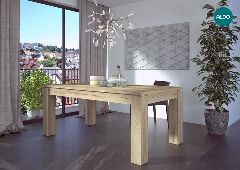 Designový rozkládací jídelní stůl Frame oak