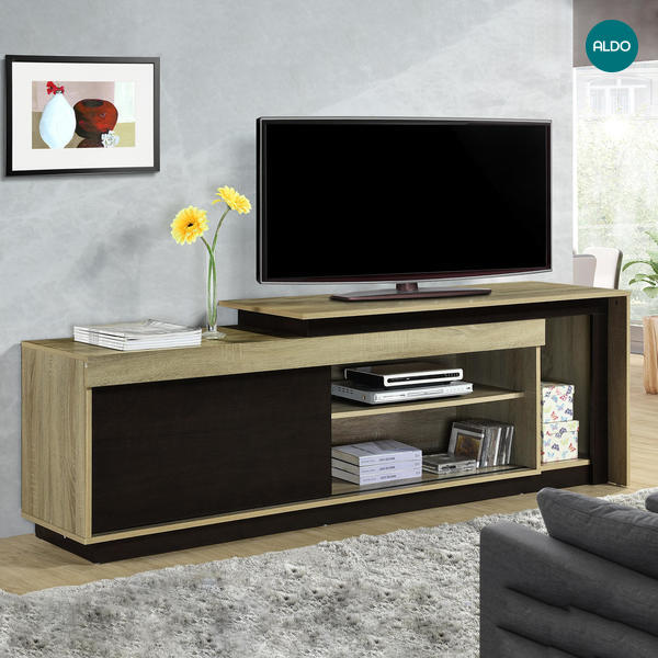 Designový televizní stolek Munich oak, brown