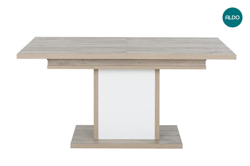 Designový rozkládací jídelní stůl Aston oak, white
