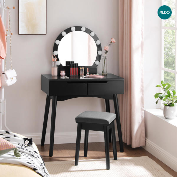 Toaletní stolek s taburetem v minimalistickém designu RDT
