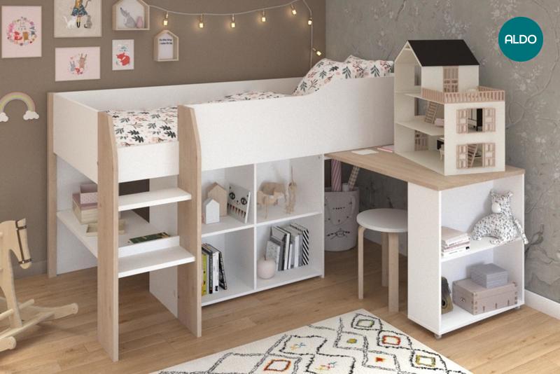 Multifunkční dětská postel pro holky Finland