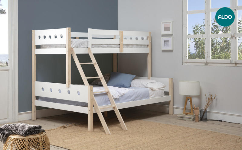 Patrová postel ve skandinávském designu Compte, white large