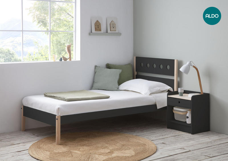 Dětská postel ve skandinávském designu Compte, grey
