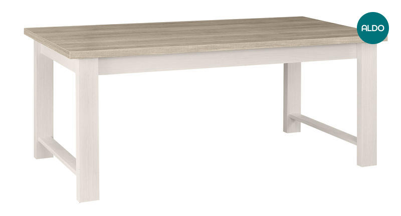 Jídelní stůl v country designu Toscane, white ash