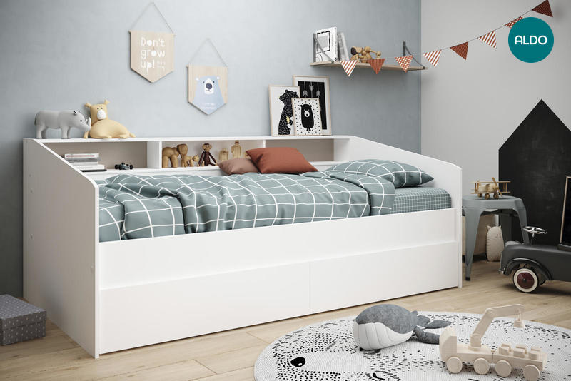 Dětská postel se sadou šuplíků pro kluka Sleep