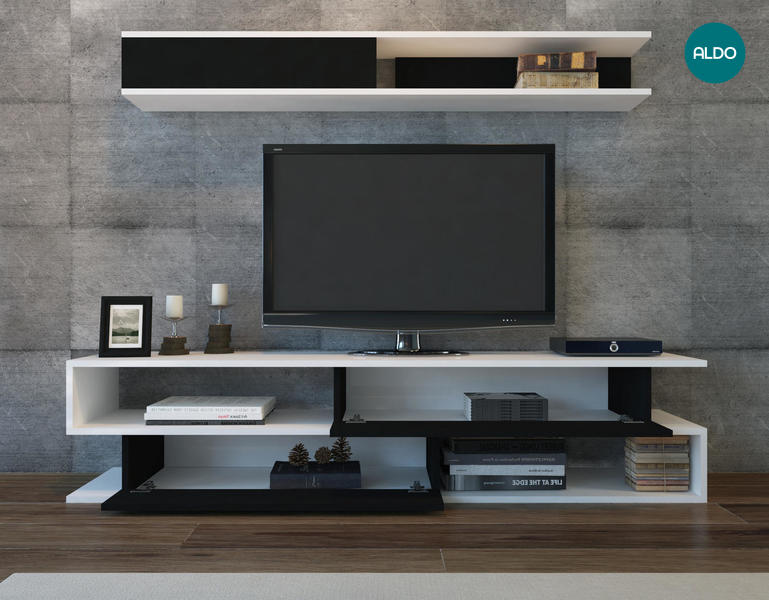 Televizní stěna ve stylu Black and white - medium
